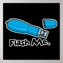 flash me flash drive design poster