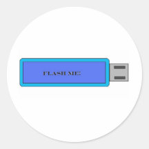 FLASH ME! ROUND STICKERS