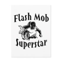 Flash Mob Superstar Post Card