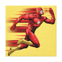 Flash Running Stretched Canvas Prints