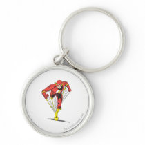 Flash Runs Forward Key Chain