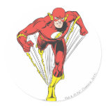 Flash Runs Forward Round Sticker