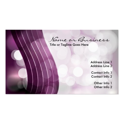 flashing lights business cards (front side)