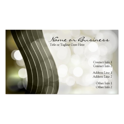 flashing lights punch card business cards (front side)
