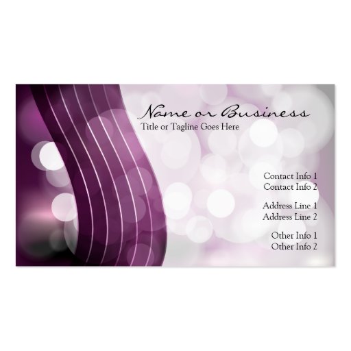 flashing lights punch card business cards