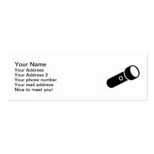 Flashlight torch business card