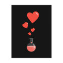 Flask of Hearts Geek Love postcards