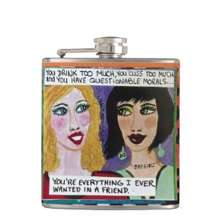 FLASK-YOU DRINK TOO MUCH, YOU CUSS TOO MUCH FLASKS