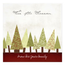 Flat Christmas Greeting Cards invitations