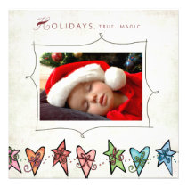 Flat Christmas Greeting Cards invitations