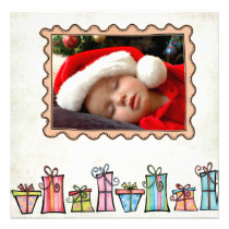 Flat Christmas Greeting Cards invitations