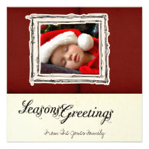 Flat Christmas Greeting Cards invitations