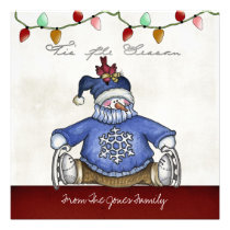 Flat Christmas Greeting Cards invitations