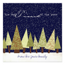 Flat Christmas Greeting Cards invitations