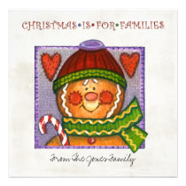 Flat Christmas Greeting Cards invitations