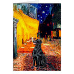 Flat Coated Retriever 1 - Terrace Cafe Greeting Card