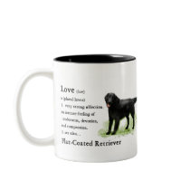 Flat-Coated Retriever Art Print Coffee Mugs
