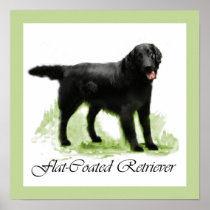 Flat-Coated Retriever Art Print