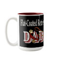 Flat-Coated Retriever Dad Gifts mugs