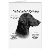Flat-Coated Retriever History Design Greeting Cards