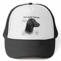 Flat-Coated Retriever History Design Trucker Hats