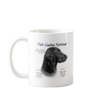 Flat-Coated Retriever History Design Mugs