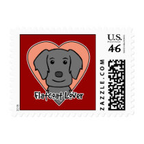 Flat-Coated Retriever Lover Postage Stamp