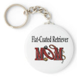 Flat-Coated Retriever Mom Gifts Keychains
