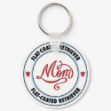 FLAT-COATED RETRIEVER mom keychain
