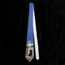 Flat Coated Retriever - Palm Beach ties