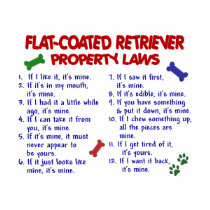 FLAT COATED RETRIEVER Property Laws 2 t-shirts by poochloverstuff FLAT COATED RETRIEVER Property Laws 2 t-shirts