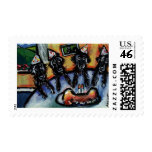 Flat Coated Retriever summer Birthday party postage