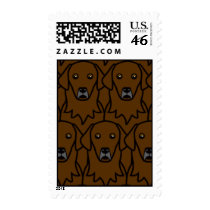 Flat-Coated Retrievers Postage Stamp