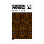 Flat-Coated Retrievers postage