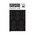 Flat-Coated Retrievers postage