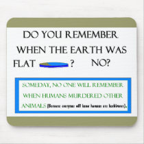 Flat Earth Mousepad mousepads