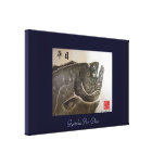 Flat eye! hirame.　GYOTAKU JAPAN 100 year retention Stretched Canvas Prints