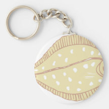 flat fish key chains
