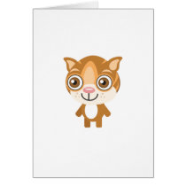 Flat Headed Cat - My Conservation Park Greeting Card