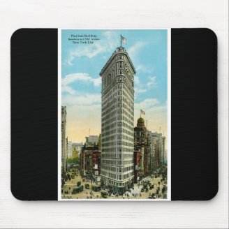 Flat Iron Building. Broadway and Fifth Ave. NYC Mousepad
