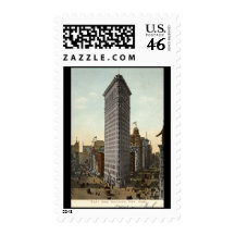 Flat Iron Building, New York City 1918 Vintage Stamps