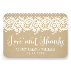Flat Love and Thanks Card | Kraft Brown
