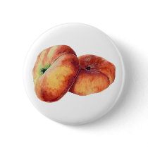 Flat Nectarines Button by floatinglemons Flat Nectarines Button