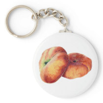 Flat Nectarines Keychain keychains
