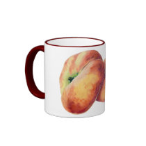 Flat Nectarines Mug by floatinglemons Flat Nectarines Mug
