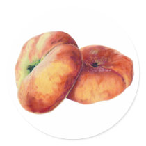 Flat Nectarines Sticker stickers