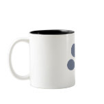 Flat puppy(Blue Gray) mugs