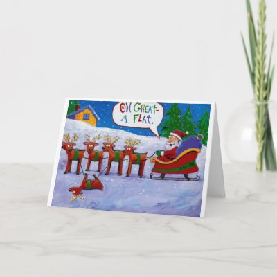 Flat Reindeer Cards