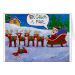 Flat Reindeer Cards