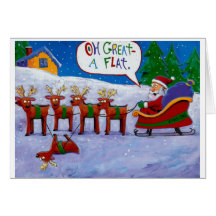 Flat Reindeer Cards